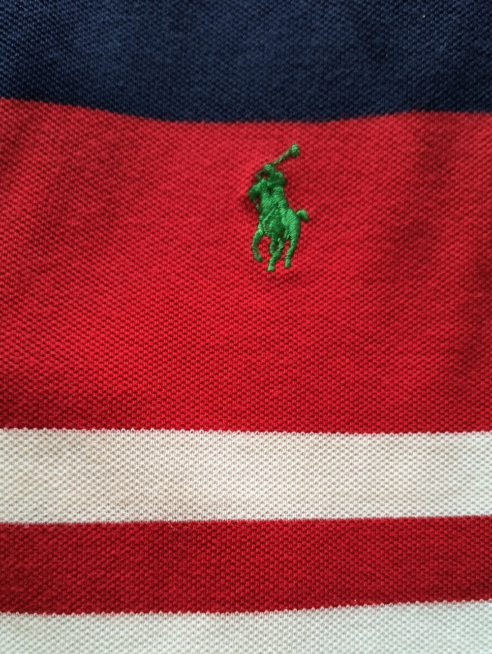 Polo Ralph Lauren Red Striped Cotton Polo - Picture 2 of 5